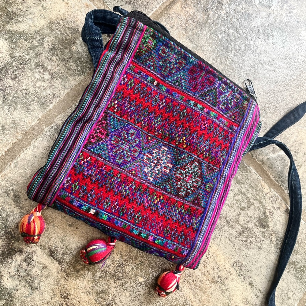 Embroidered Crossbody Purse